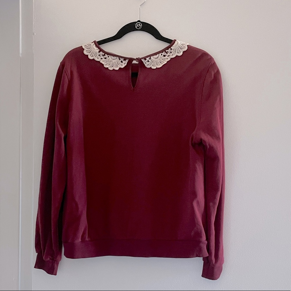 BOGO 🛍️ Urban Outfitters Preppy Fleece Lined Sweatshirt - Picture 2 of 6